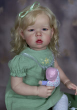 Carica l&#39;immagine nel visualizzatore di Gallery, 28 Inch 70cm Lovely Toddler Girl Reborn Doll Lifelike Realistic Newborn Baby Doll Cloth Body Cuddly Baby Doll
