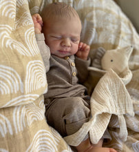 Загрузить изображение в средство просмотра галереи, 18 Inch Sleeping  Lifelike Realistic Newborn Baby Dolls Silicone Full Body Lovely Reborn Baby Doll Girl Birthday Xmas Gift for Kids Age 3+
