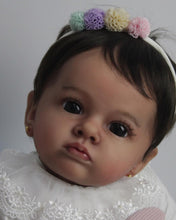 Carregar imagem no visualizador da galeria, 23 Inch Reborn Toddler Realistic Newborn Baby Doll Black Skin Reborn Baby Dolls Birthday Gift for Children
