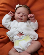 画像をギャラリービューアに読み込む, 18 Inch Adorable Lifelike Realistic Newborn Baby Dolls Silicone Full Body Lovely Sleeping Reborn Baby Doll Girl Birthday Xmas Gift for Kids Age 3+
