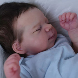 18 Inch Cuddly Sleeping Newborn Baby Dolls Cloth Body Lifelike Reborn Baby Doll Girl