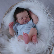 Carica l&#39;immagine nel visualizzatore di Gallery, 18 Inch Cuddly Sleeping Newborn Baby Dolls Cloth Body Lifelike Reborn Baby Doll Girl
