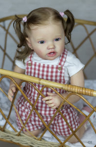 24 inch Adorable Lifelike Reborn Baby Dolls Realistic Toddler Lottie Newborn Baby Doll Birthday Xmas Gift
