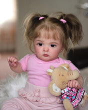 画像をギャラリービューアに読み込む, 20 Inch Sleeping Reborn Baby Dolls Girl Cloth Body Cuddly Lifelike Newborn Baby Doll
