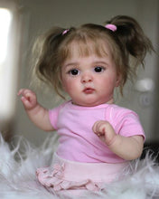 画像をギャラリービューアに読み込む, 20 Inch Sleeping Reborn Baby Dolls Girl Cloth Body Cuddly Lifelike Newborn Baby Doll
