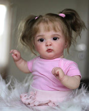 Загрузить изображение в средство просмотра галереи, 19 Inch Lovely Reborn Baby Dolls Girl Real Life Soft Silicone Vinyl Lifelike Realistic Newborn Toddler Doll Gift for kids 3+
