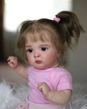 画像をギャラリービューアに読み込む, 20 Inch Sleeping Reborn Baby Dolls Girl Cloth Body Cuddly Lifelike Newborn Baby Doll
