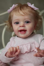 Laden Sie das Bild in den Galerie-Viewer, 24inch Lifelike Real Life Newborn Baby Dolls Realistic Reborn Toddler Doll Girl  Adorable Lovely Baby Dolls Gift
