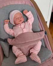 Load image into Gallery viewer, PINKY REBORN Pascale 19-Inch Reborn Baby Doll | Hand-Painted Head, Closed Eyes | Choose Soft Body or Full Vinyl Girl | Pink Footed Sleeper &amp; Bonnet Gift Set
