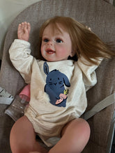 Laden Sie das Bild in den Galerie-Viewer, Real Life Newborn Babies Realistic Reborn Toddler Doll Girl 24 Inch Weighted Cloth Body 24 Inch Silicone Reborn Baby Doll
