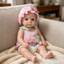 Загрузить изображение в средство просмотра галереи, Realistic Silicone Reborn Baby Doll - 12 Inch / 16 Inch - with Pink Gingham Outfit, Hat &amp; Box - Lifelike Hand-Painted Art Doll
