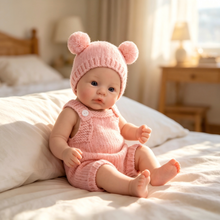Load image into Gallery viewer, Adorable 12" Full Silicone Baby Doll - 2kg Weighted Lifelike Reborn Girl Doll with Cute Pink Outfit, Perfect Cozy Companion &amp; Gift
