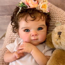 Load image into Gallery viewer, Pinky Reborn Lovely 18 Inch Newborn Baby Dolls Realistic Details That Look Like Newborn Baby Soft Skin Rooted Hair Gift For Kids
