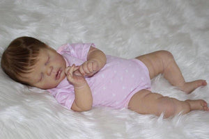 22inch Adorable Sleeping Lifelike Reborn Baby Doll Realistic Cuddly Baby Dolls Gift