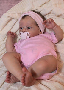 18 Inch Real Life Reborn Baby Dolls Soft Silicone Vinyl Reborn Baby Doll Lifelike Adorable Newborn Baby Girl Doll Xmas Gift