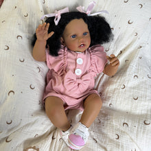 Cargar imagen en el visor de la galería, Pinky Reborn Toddler Reborn Baby Doll Girls- 24 Inch Lifelike Baby Dolls Soft Silicone Reborn Toddler Doll with Realistic Veins for Kids Age 3 +
