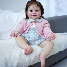 Load image into Gallery viewer, Pinky Reborn Washable Full Body Vinyl Silicone Maddie Girl Dolls Reborn Baby Dolls 20 Inch Real Looking Reborn Doll Best Birthday Set Toys for Kids
