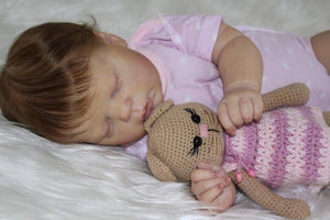 22inch Adorable Sleeping Lifelike Reborn Baby Doll Realistic Cuddly Baby Dolls Gift
