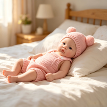 Load image into Gallery viewer, Adorable 12" Full Silicone Baby Doll - 2kg Weighted Lifelike Reborn Girl Doll with Cute Pink Outfit, Perfect Cozy Companion &amp; Gift
