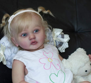 23 Inch Adorable Realistic Reborn Toddler Baby Dolls Soft Cloth Body Huggable Lifelike Newborn Baby Doll Girls Gift