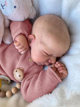 Load image into Gallery viewer, 18 inch lovely cute face slepping reborn baby dolls good gifts ideas for kids birthday holiday present full vinyl body dolls
