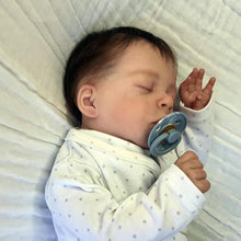 Laden Sie das Bild in den Galerie-Viewer, 18 inch Realistic Newborn Baby Doll Sleeping lifelike Reborn Baby Doll Adorable Toddler Baby Dolls Gift for Kids

