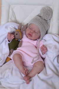 22inch Sleeping Adorable Lifelike Reborn Baby Doll Realistic Cuddly Baby Dolls Gift