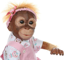 Laden Sie das Bild in den Galerie-Viewer, New 21INCH 52CM Handmade Detailed Paint Reborn Baby Monkey Newborn Doll Collectible Art Doll Toy for Kid Gift (Pink)
