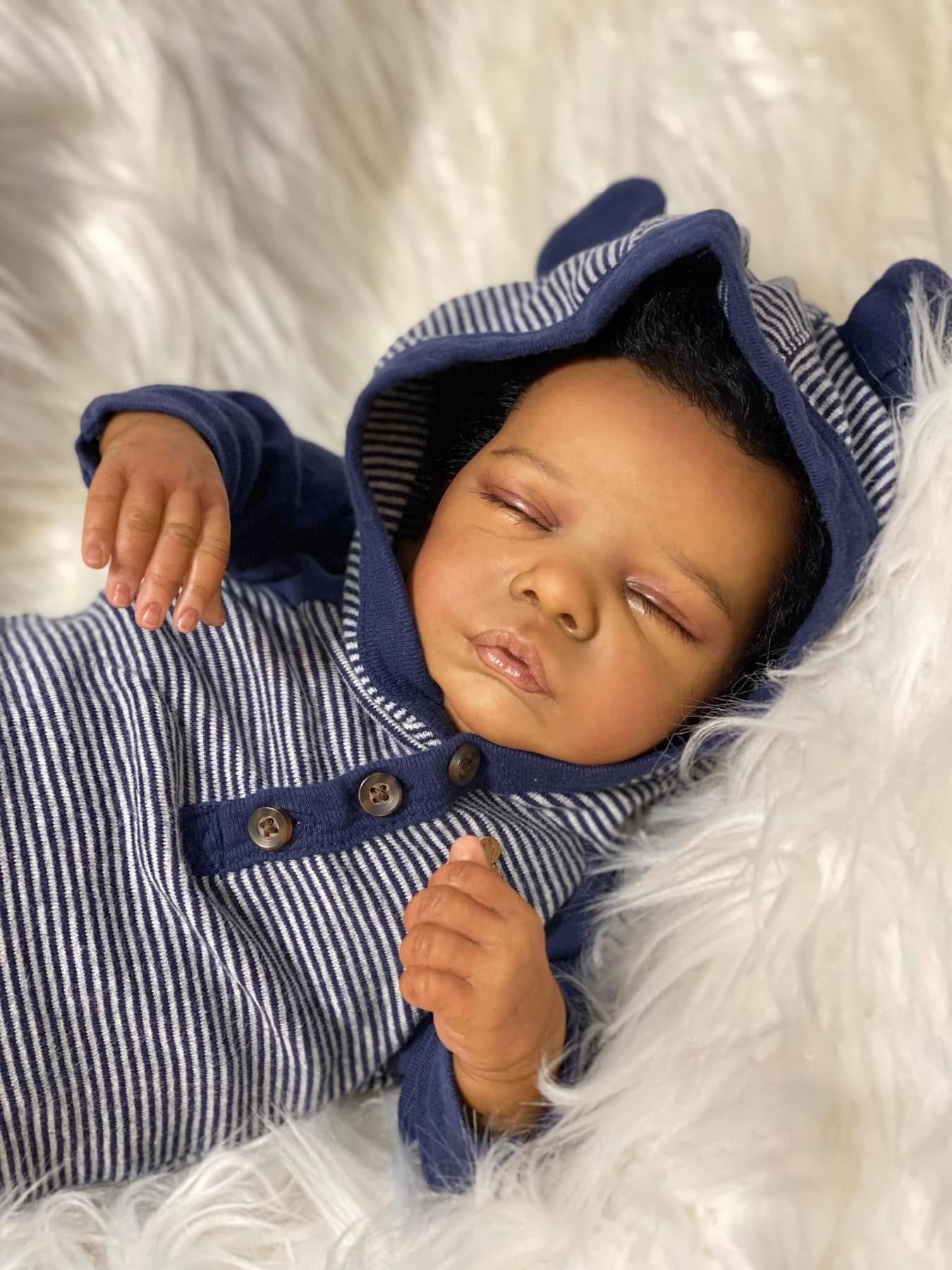 19 Inch Real Reborn Baby Dolls Sleeping Lifelike Reborn Baby Doll