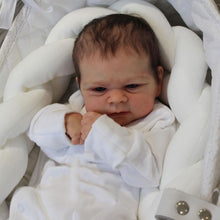 Carica l&#39;immagine nel visualizzatore di Gallery, 17inch Cuddly Lifelike Reborn Baby Dolls Elijah Soft Silicone Realistic Newborn Baby Doll Xmas Birthday Gift
