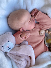 Load image into Gallery viewer, 18 inch lovely cute face slepping reborn baby dolls good gifts ideas for kids birthday holiday present full vinyl body dolls
