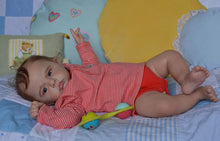 Загрузить изображение в средство просмотра галереи, 23 Inch Lifelike Adorable Reborn Baby Doll Soft Cloth Realistic Baby Doll Cuddly Toddler Reborn Baby Boy
