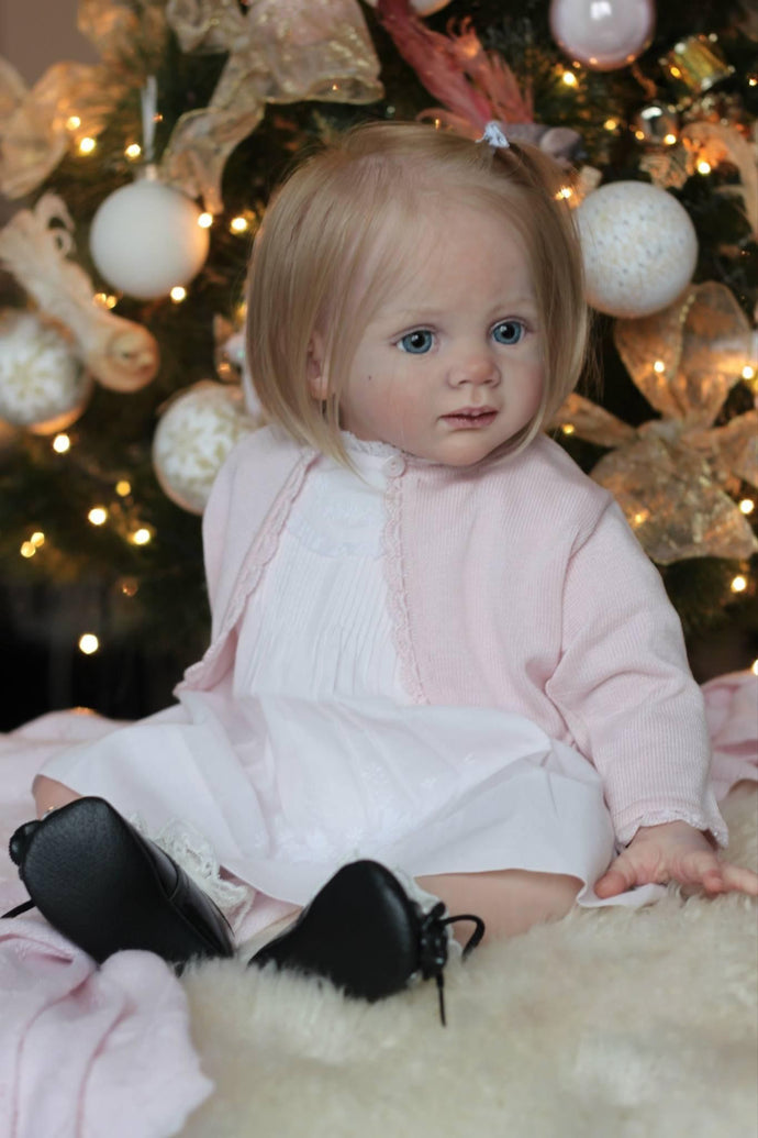 23 Inch Lovely Reborn Toddler Realistic Newborn Baby Doll Adorable Lifelike Reborn Baby Dolls Birthday Gift for Children