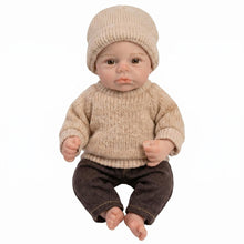 Загрузить изображение в средство просмотра галереи, 16cm Mini Full Solid Platinum Silicone Reborn Baby Doll, Lifelike Realistic Newborn Silicone Doll, Collectible Art Doll Gift for Doll Lovers
