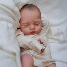 Carica l&#39;immagine nel visualizzatore di Gallery, Irys 19-inch Hand-Painted Reborn Baby Doll with Closed Eyes | Soft Body Realistic Baby Doll | Gift-Ready Bag for Kids

