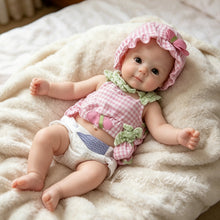 Загрузить изображение в средство просмотра галереи, Realistic Silicone Reborn Baby Doll - 12 Inch / 16 Inch - with Pink Gingham Outfit, Hat &amp; Box - Lifelike Hand-Painted Art Doll
