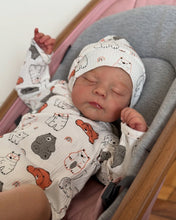 Load image into Gallery viewer, 20 Inch Reborn Baby Doll Hand-Painted Closed Eyes Vinyl Limbs &amp; Head Soft Cloth Body Magnetic Pacifier Realistic Newborn Doll
