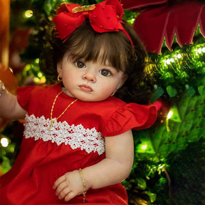 23 Inch Lovely Reborn Baby Dolls girl Realistic Beautiful Cloth Baby Doll Toddler Reborn Baby Dolls Gift
