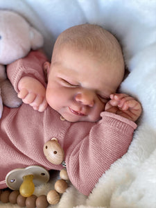 18 inch lovely cute face slepping reborn baby dolls good gifts ideas for kids birthday holiday present full vinyl body dolls