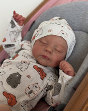 Load image into Gallery viewer, 20 Inch Reborn Baby Doll Hand-Painted Closed Eyes Vinyl Limbs &amp; Head Soft Cloth Body Magnetic Pacifier Realistic Newborn Doll
