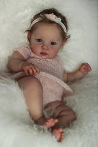 20 Inch Adorable Realistic Newborn Baby Dolls Girl Cuddly Lifelike Reborn Toddler Baby Dolls Girl Gift for Kids 3+