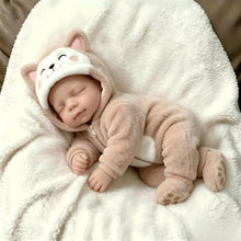 Load image into Gallery viewer, Pinky Reborn Realistic 20 Inch 50cm Brown Clothes Girl Reborn Baby Dolls Solid Silicone Full Body Lifelike Babies Dolls that Look Real Anatomically Correct Real Life Gifts for Kids Age 3+

