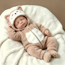Load image into Gallery viewer, Pinky Reborn Realistic 20 Inch 50cm Brown Clothes Girl Reborn Baby Dolls Solid Silicone Full Body Lifelike Babies Dolls that Look Real Anatomically Correct Real Life Gifts for Kids Age 3+
