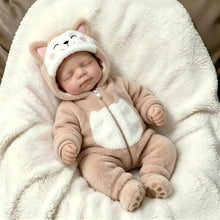 Load image into Gallery viewer, Pinky Reborn Realistic 20 Inch 50cm Brown Clothes Girl Reborn Baby Dolls Solid Silicone Full Body Lifelike Babies Dolls that Look Real Anatomically Correct Real Life Gifts for Kids Age 3+
