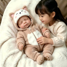 Load image into Gallery viewer, Pinky Reborn Realistic 20 Inch 50cm Brown Clothes Girl Reborn Baby Dolls Solid Silicone Full Body Lifelike Babies Dolls that Look Real Anatomically Correct Real Life Gifts for Kids Age 3+
