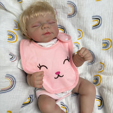 Load image into Gallery viewer, 18 Inch Lifelike Sleeping Realistic Newborn Baby Dolls Silicone Full Body Real Lovely Reborn Baby Doll Girl Birthday Xmas Gift for Kids Age 3+
