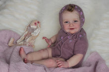 Загрузить изображение в средство просмотра галереи, 24inch Toddler Reborn Doll Soft Silicone Reborn Baby Doll Cuddly Realistic Newborn Baby Dolls Gift
