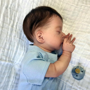 18 inch Adorable Lifelike Realistic Newborn Baby Doll Sleeping Reborn Baby Doll Soft Cloth Lovely Baby Dolls Gift for Kids