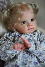 画像をギャラリービューアに読み込む, 24inch Lifelike Reborn Toddler Baby Dolls Girl Maggie Lovely Realistic Newborn Baby Doll Gift for Kids
