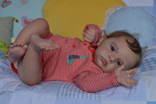 Carregar imagem no visualizador da galeria, 23 Inch Lifelike Adorable Reborn Baby Doll Soft Cloth Realistic Baby Doll Cuddly Toddler Reborn Baby Boy
